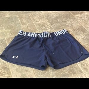 Navy UA shorts